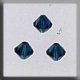 13026 Crystal Treasures-Rondele 4mm Emerald (Qty. 3) THUMBNAIL
